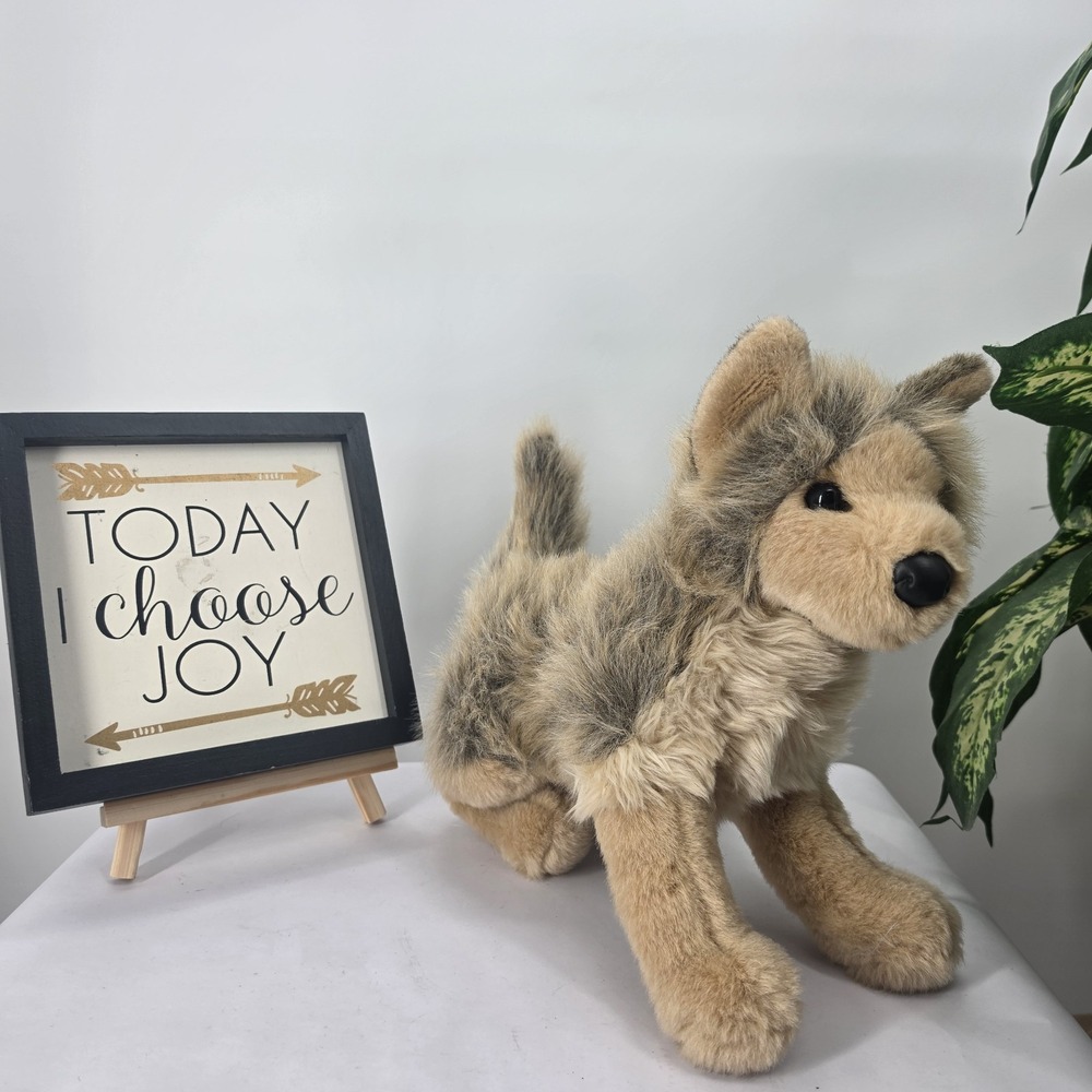 Rare HTF Douglas Cuddle Toys Tyson Wolf Plush 1836.1 2009 Stuffed Animal Retired